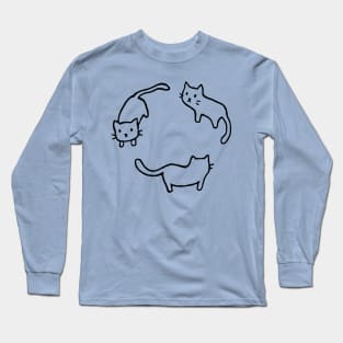 Cat meeting Long Sleeve T-Shirt